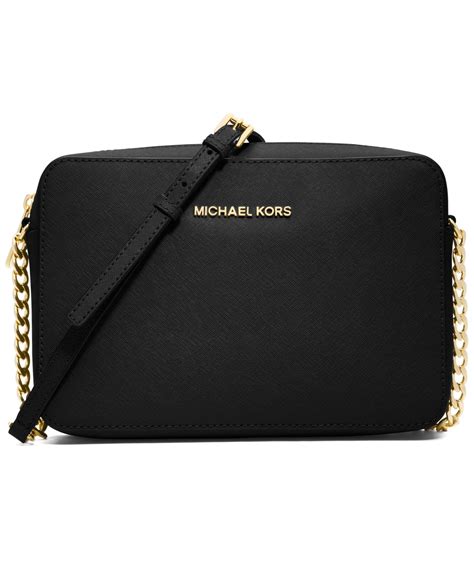 michael kors jet set travel large phone crossbody black|Michael Kors smartphone crossbody.